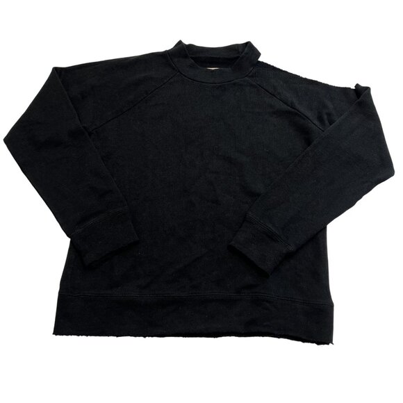 Chaser Cutout Shoulder Sweatshirt in Black - Picture 1 of 5